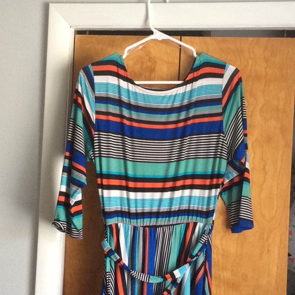 Stripe Maxi Dress